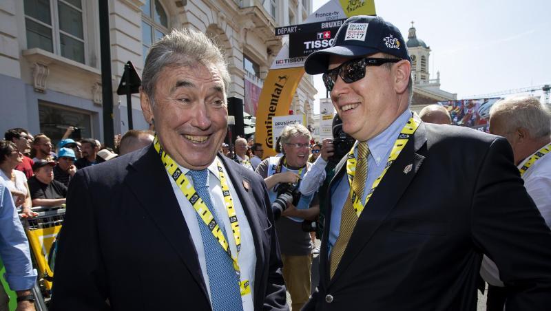 Am Samstag noch beim Tour-Start in Brüssel mit Eddy Merckx (l), am Sonntag im Frankenland: Fürst Albert II. von Monaco. Am Samstag noch beim Tour-Start in Brüssel mit Eddy Merckx (l), am Sonntag im Frankenland: Fürst Albert II. von Monaco.