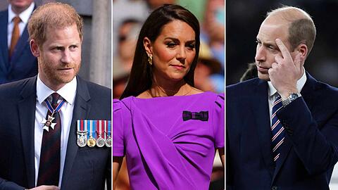 Prinz Harry, Prinzessin Kate und Prinz William waren einst eine untrennbare Einheit, doch inzwischen herrscht Eiszeit. Prinz Harry, Prinzessin Kate und Prinz William waren einst eine untrennbare Einheit, doch inzwischen herrscht Eiszeit.