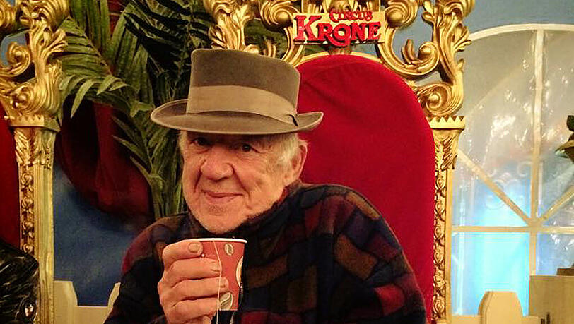Oleg Popow: sein letzter Besuch im Circus Krone im November 2014. Oleg Popow: sein letzter Besuch im Circus Krone im November 2014.
