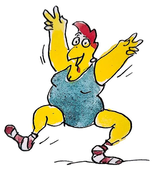 Eine der ikonischen Hennen-Zeichnungen von Peter Gaymann. Eine der ikonischen Hennen-Zeichnungen von Peter Gaymann.