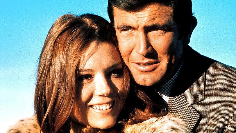 Diana Rigg und George Lazenby in "James Bond: "Im Geheimdienst Ihrer Majestät" von 1969 Diana Rigg und George Lazenby in "James Bond: "Im Geheimdienst Ihrer Majestät" von 1969