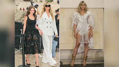 Heidi Klum - und ihre Tochter Leni (l.) - hat viel zu tun bei der Paris Fashion Week. Heidi Klum - und ihre Tochter Leni (l.) - hat viel zu tun bei der Paris Fashion Week.