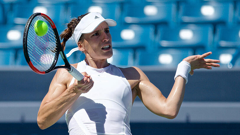 Aus bei den US Open: Die deutsche Tennisspielerin Andrea Petkovic. (Archivbild) Aus bei den US Open: Die deutsche Tennisspielerin Andrea Petkovic. (Archivbild)