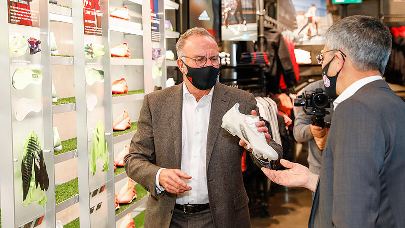 Rummenigge (l.) und Präsident Herbert Hainer. Rummenigge (l.) und Präsident Herbert Hainer.