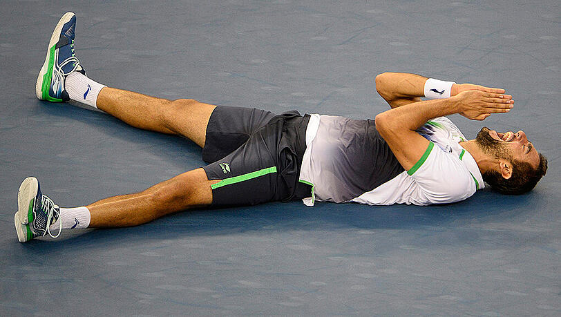 Marin Cilic kann es nicht glauben. Mit dem Sieg bei den US-Open holte er sich seinen ersten Grand-Slam-Titel. Marin Cilic kann es nicht glauben. Mit dem Sieg bei den US-Open holte er sich seinen ersten Grand-Slam-Titel.