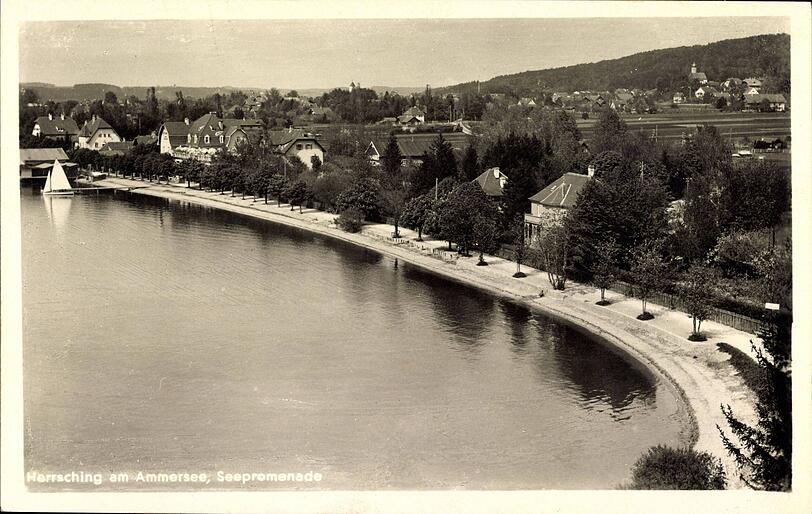 Eine alte Aufnahme von Herrsching am Ammersee. Eine alte Aufnahme von Herrsching am Ammersee.
