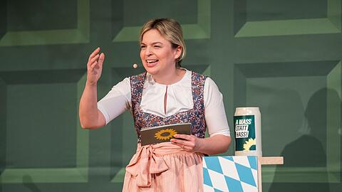 Die Chefin der bayerischen Grünen Katharina Schulze engagiert sich für die Initiative "Bavaria ruft". Die Chefin der bayerischen Grünen Katharina Schulze engagiert sich für die Initiative "Bavaria ruft".