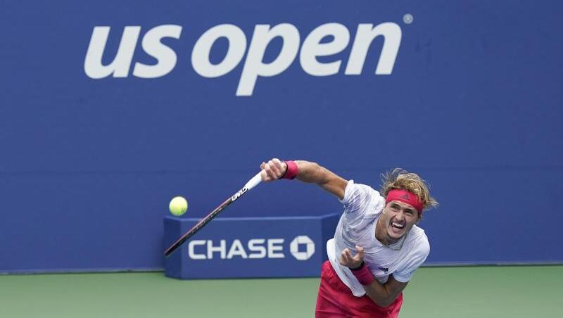Alexander Zverev beim Aufschlag. Alexander Zverev beim Aufschlag.