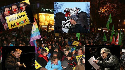"Tanz gegen den Pegida - Arbeiterfasching": Die Bilder!