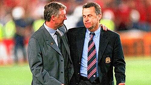Seit langer Zeit befreundet: Ottmar Hitzfeld (r.) und ManUs Teammanager Sir Alex Ferguson. Seit langer Zeit befreundet: Ottmar Hitzfeld (r.) und ManUs Teammanager Sir Alex Ferguson.