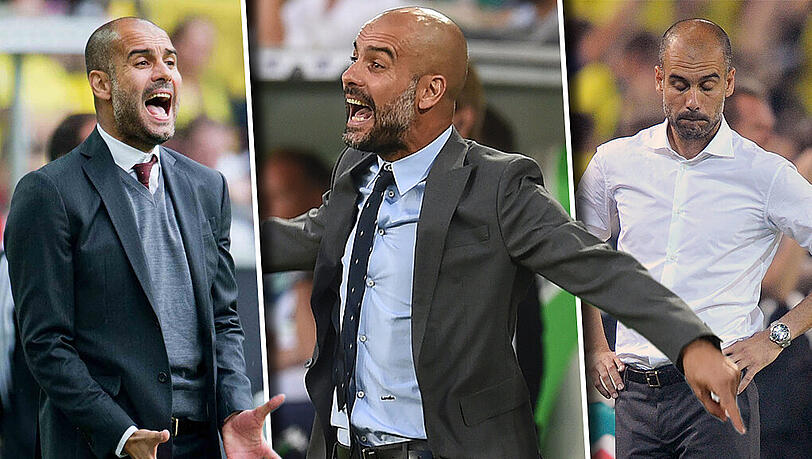 Links: 2014, Rechts: 2013, Mitte: 2015 - Pep Guardiola scheiterte inzwischen zum dritten Mal am Supercup. Links: 2014, Rechts: 2013, Mitte: 2015 - Pep Guardiola scheiterte inzwischen zum dritten Mal am Supercup.