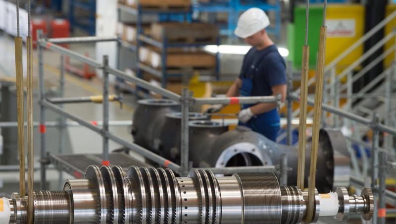 Montagehalle des Siemens-Turbinenwerks in Görlitz: Ein baldiges Ende der Flaute scheint vorerst nicht in Sicht. Montagehalle des Siemens-Turbinenwerks in Görlitz: Ein baldiges Ende der Flaute scheint vorerst nicht in Sicht.