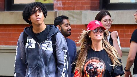 Heidi Klum und Sohn Johan Samuel bei seinem Umzug nach New York. Heidi Klum und Sohn Johan Samuel bei seinem Umzug nach New York.