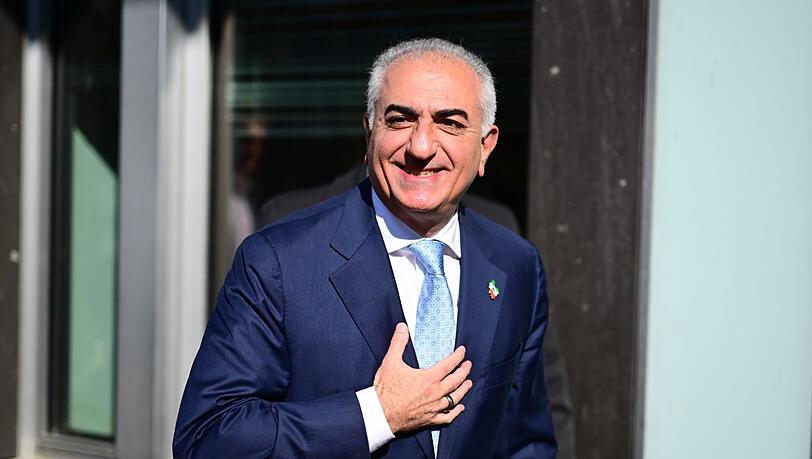 Schah-Sohn Reza Pahlavi besucht Berlin. Schah-Sohn Reza Pahlavi besucht Berlin.