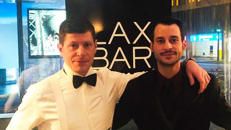 Michael Blanz (links) mit Barchef Florian Güttler. Michael Blanz (links) mit Barchef Florian Güttler.