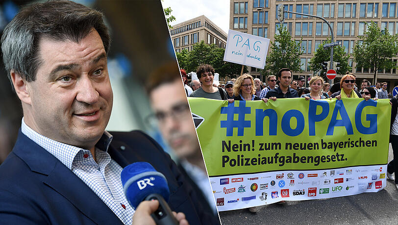 Das PAG erhitzt bayernweit die Gemüter. Ministerpräsident Markus Söder will das Gesetz jedoch unverändert lassen - allein an der Umsetzung ließe sich noch feilen. Das PAG erhitzt bayernweit die Gemüter. Ministerpräsident Markus Söder will das Gesetz jedoch unverändert lassen - allein an der Umsetzung ließe sich noch feilen.