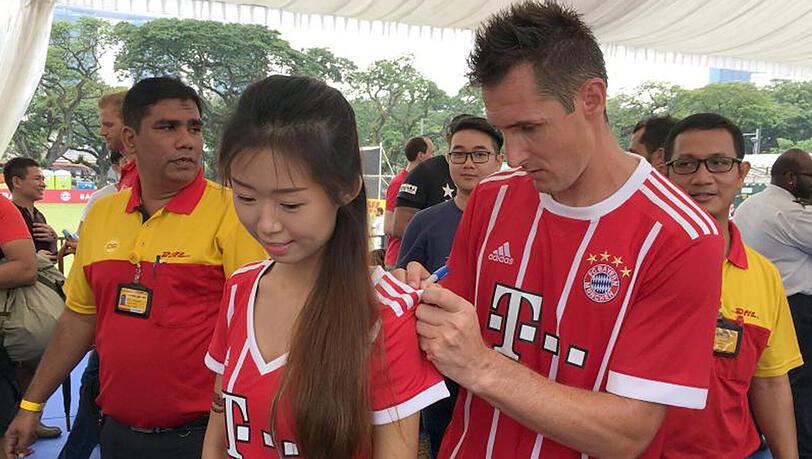 Miroslav Klose begleitete den FC Bayern nach Asien. Miroslav Klose begleitete den FC Bayern nach Asien.