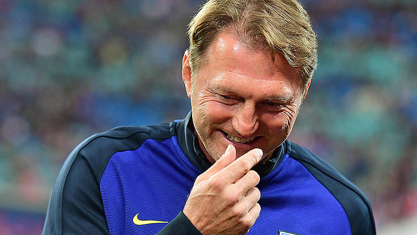 Hat gut lachen: Leipzigs Coach Ralph Hasenhüttl.
