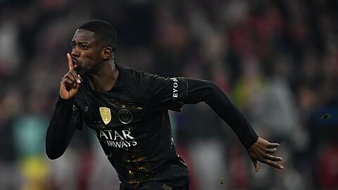 Schockte die Bayern mit seinem frühen Tor: PSG-Star Dembélé. Schockte die Bayern mit seinem frühen Tor: PSG-Star Dembélé.