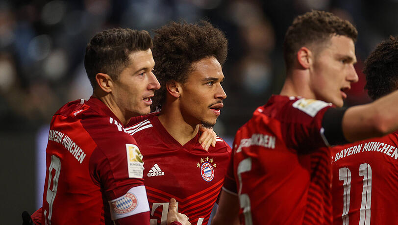 Leroy Sané erzielte beim Sieg in Frankfurt den Treffer des Tages. Leroy Sané erzielte beim Sieg in Frankfurt den Treffer des Tages.