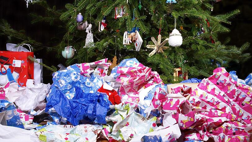 An Weihnachten fällt meist viel Verpackungsmüll an. An Weihnachten fällt meist viel Verpackungsmüll an.