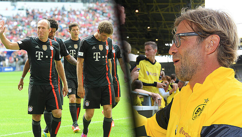 "Das nächste Finale, in dem wir stehen, möchte ich gewinnen. Und damit meine ich nicht den Supercup", sagte BVB-Coach Jürgen Klopp (r.). "Das nächste Finale, in dem wir stehen, möchte ich gewinnen. Und damit meine ich nicht den Supercup", sagte BVB-Coach Jürgen Klopp (r.).