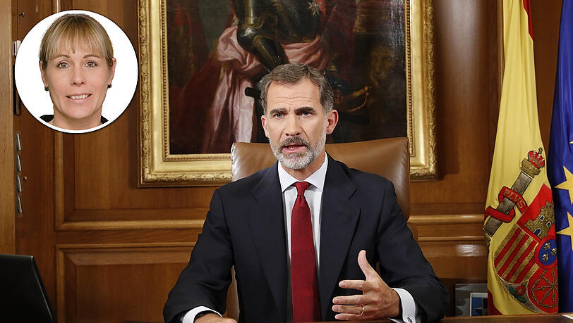 Felipe VI wäre momentan kein guter Vermittler, meint AZ-Nachrichten-Chefin Natalie Kettinger. Felipe VI wäre momentan kein guter Vermittler, meint AZ-Nachrichten-Chefin Natalie Kettinger.
