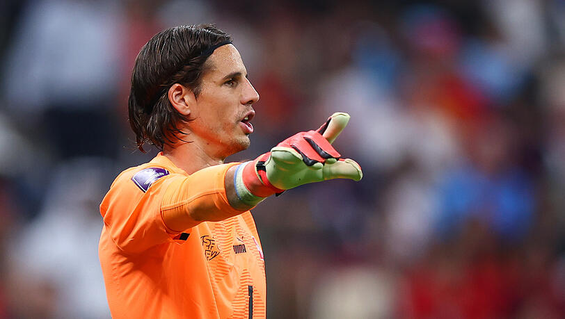 Der Schweizer Nationaltorhüter Yann Sommer während des WM-Achtelfinales gegen Portugal. Der Schweizer Nationaltorhüter Yann Sommer während des WM-Achtelfinales gegen Portugal.