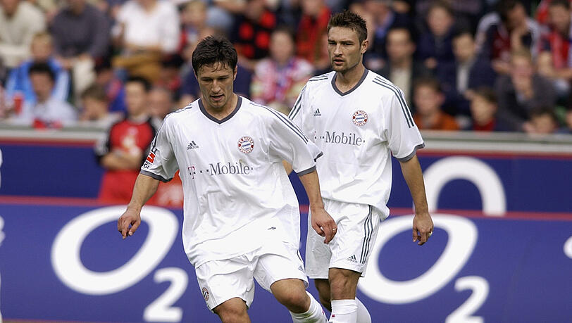 Neues Trainerteam: Im Sommer werden Niko(46) und Robert Kovac (44) zum FC Bayern zurückkehren. Niko (vorne im Bild) spielte von 2001 bis 2003, Robert von 2001 bis 2005. Neues Trainerteam: Im Sommer werden Niko(46) und Robert Kovac (44) zum FC Bayern zurückkehren. Niko (vorne im Bild) spielte von 2001 bis 2003, Robert von 2001 bis 2005.