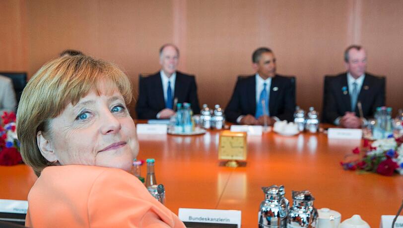 Barack Obama trifft in Berlin auf Bundeskanzlerin Angela Merkel (CDU). Barack Obama trifft in Berlin auf Bundeskanzlerin Angela Merkel (CDU).