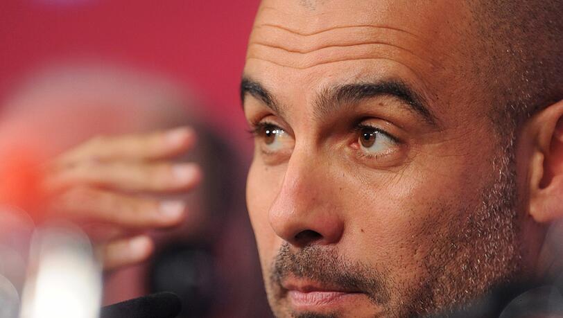 Pressekonferenz mit Pep Guardiola. (Archivbild) Pressekonferenz mit Pep Guardiola. (Archivbild)