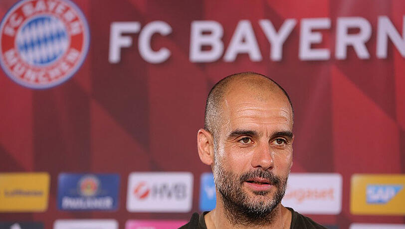 Gab sich bei seiner letzten Bundesliga-PK im Dienste des FC Bayern recht offen: Startrainer Pep Guardiola. Gab sich bei seiner letzten Bundesliga-PK im Dienste des FC Bayern recht offen: Startrainer Pep Guardiola.