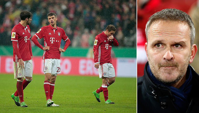 "Ich glaube, in der Meisterschaft wird es im nächsten Jahr richtig schwer für die Bayern", sagt Dietmar Hamann über die Mannschaft um Javi Martínez, Thomas Müller, Philipp Lahm und David Alaba (v.l.). "Ich glaube, in der Meisterschaft wird es im nächsten Jahr richtig schwer für die Bayern", sagt Dietmar Hamann über die Mannschaft um Javi Martínez, Thomas Müller, Philipp Lahm und David Alaba (v.l.).