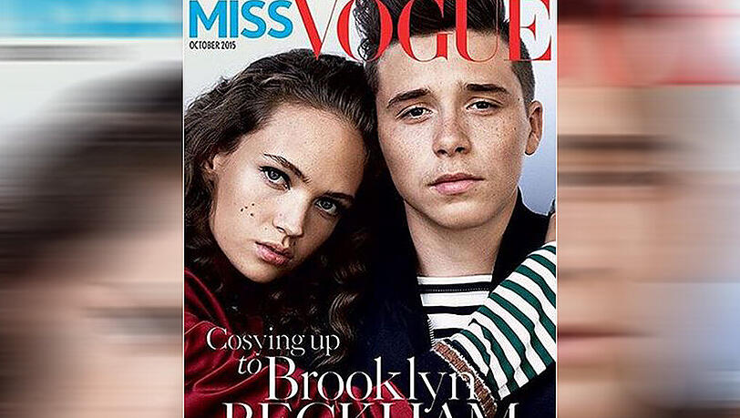 Brooklyn Beckham (16) ziert zusammen mit einem hübschen Model das Cover der "Miss Vogue" Brooklyn Beckham (16) ziert zusammen mit einem hübschen Model das Cover der "Miss Vogue"