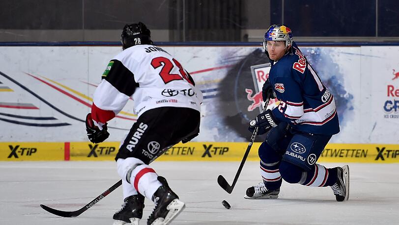 Mads Christensen (r.), Stürmer des EHC Red Bull München. Mads Christensen (r.), Stürmer des EHC Red Bull München.