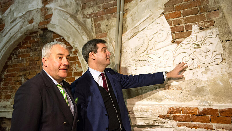 Wenn der Putz bröckelt: Ludwig Spaenle (l.) und Markus Söder gemeinsam in der Münchner Residenz.