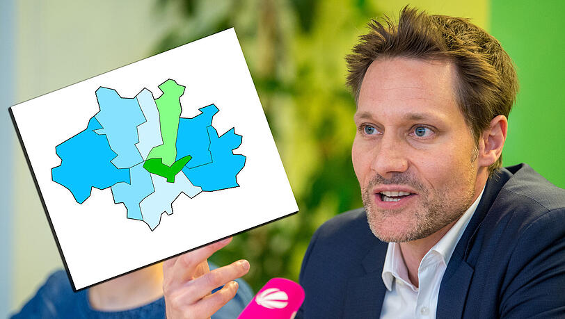 In den Stimmkreisen Mitte und Schwabing könnten die Grünen um Spitzenkandidat Ludwig Hartmann (Bild) siegen. In den Stimmkreisen Mitte und Schwabing könnten die Grünen um Spitzenkandidat Ludwig Hartmann (Bild) siegen.
