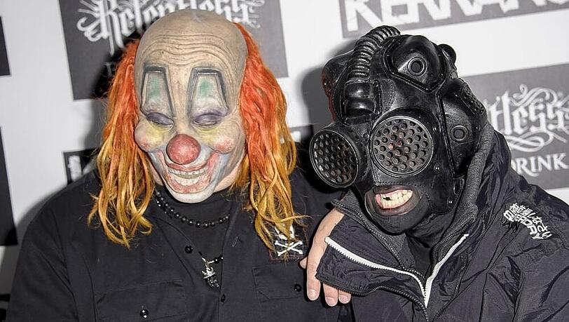 Die Slipknot-Mitglieder Clown und Sid bei den Kerrang! Awards 2013 Die Slipknot-Mitglieder Clown und Sid bei den Kerrang! Awards 2013