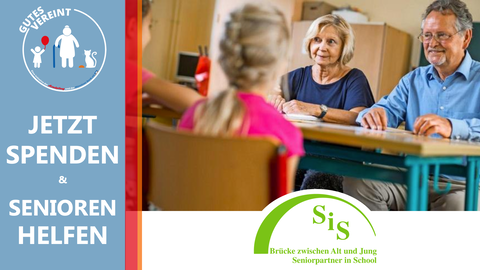Seniorpartner in School bildet die Brücke zwischen Alt und Jung Seniorpartner in School bildet die Brücke zwischen Alt und Jung