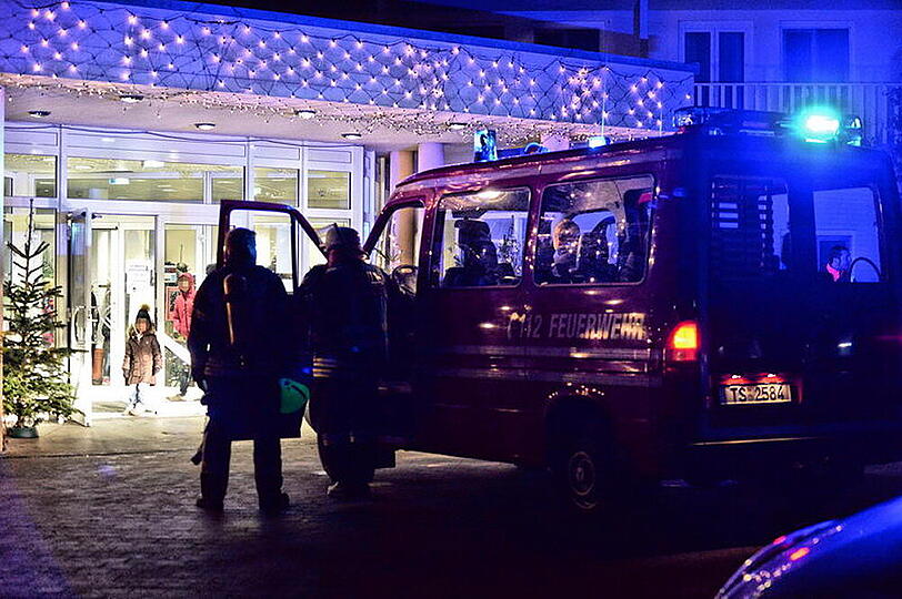 Feueralarm in der Alpenhof-Klinik - die Bilder vom Einsatz.