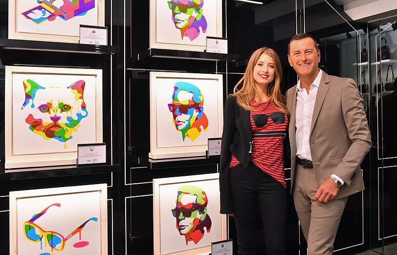 Cathy Hummels mit Pier Paolo Righi