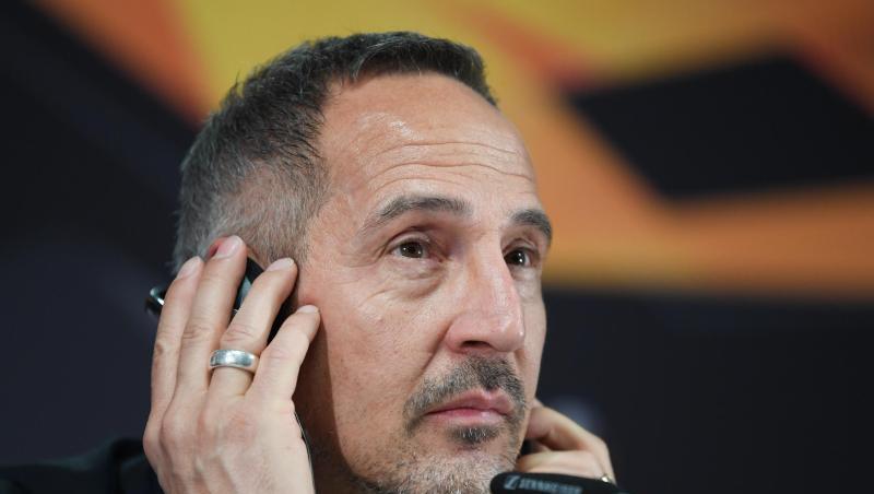 Trainer Adi Hütter will mit Frankfurt ins Halbfinale. Trainer Adi Hütter will mit Frankfurt ins Halbfinale.
