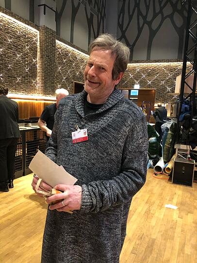Thomas Limpinsel spielt beim Singspiel Robert Habeck. Thomas Limpinsel spielt beim Singspiel Robert Habeck.