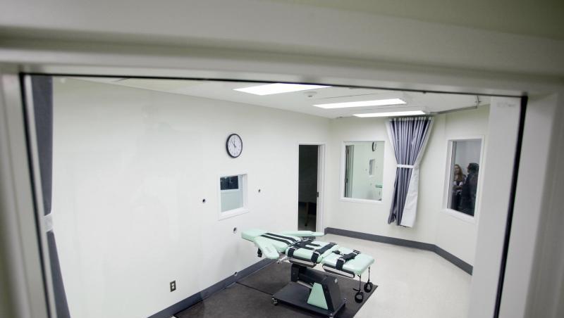 Eine Hinrichtungskammer des San Quentin Gefängnis im US-Bundesstaat Kalifornien. Eine Hinrichtungskammer des San Quentin Gefängnis im US-Bundesstaat Kalifornien.
