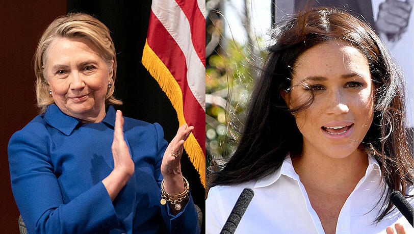 Hillary Clinton (l.) steht Herzogin Meghan zur Seite Hillary Clinton (l.) steht Herzogin Meghan zur Seite