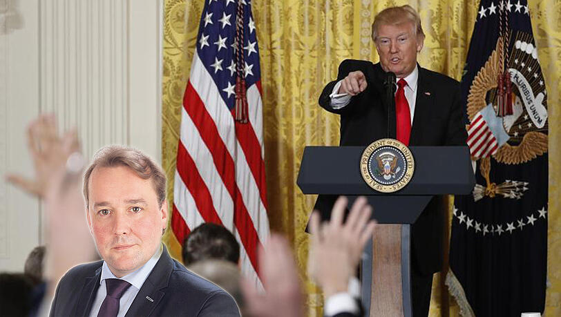 Torsten Henke kommentiert Trump und seine Öffentlichkeitsarbeit. Torsten Henke kommentiert Trump und seine Öffentlichkeitsarbeit.