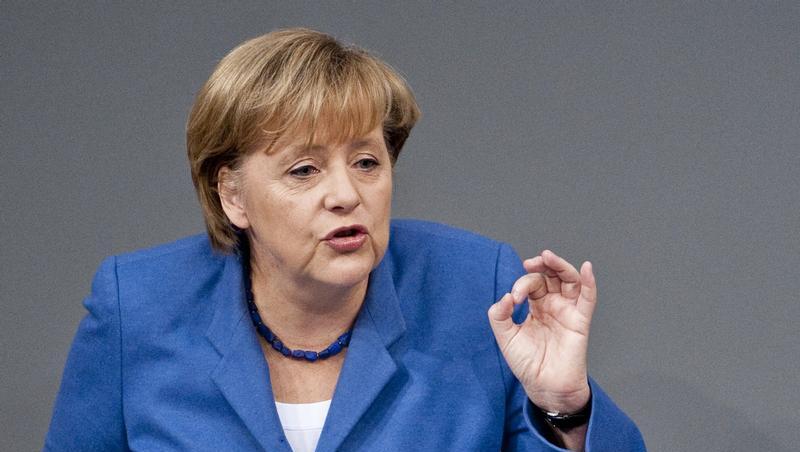 Kanzlerin Merkel attackiert die Grünen. Kanzlerin Merkel attackiert die Grünen.