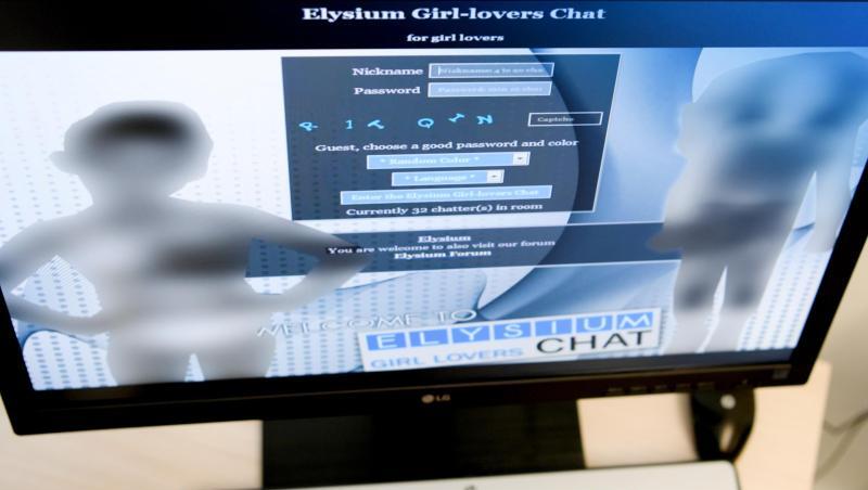 Ein Screenshot einer Login-Seite der Kinderpornografie-Plattform "Elysium". Ein Screenshot einer Login-Seite der Kinderpornografie-Plattform "Elysium".