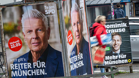 Am Sonntag findet in München die Stichwahl statt. Die Münchner CSU-Spitze ruft zu einer Wahl von OB Reiter auf. Am Sonntag findet in München die Stichwahl statt. Die Münchner CSU-Spitze ruft zu einer Wahl von OB Reiter auf.