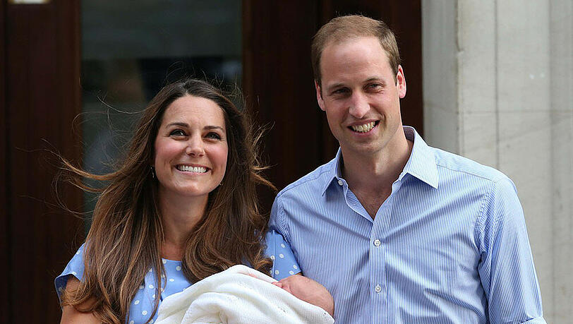 So sehr strahlten William und Kate nach der Geburt von George So sehr strahlten William und Kate nach der Geburt von George